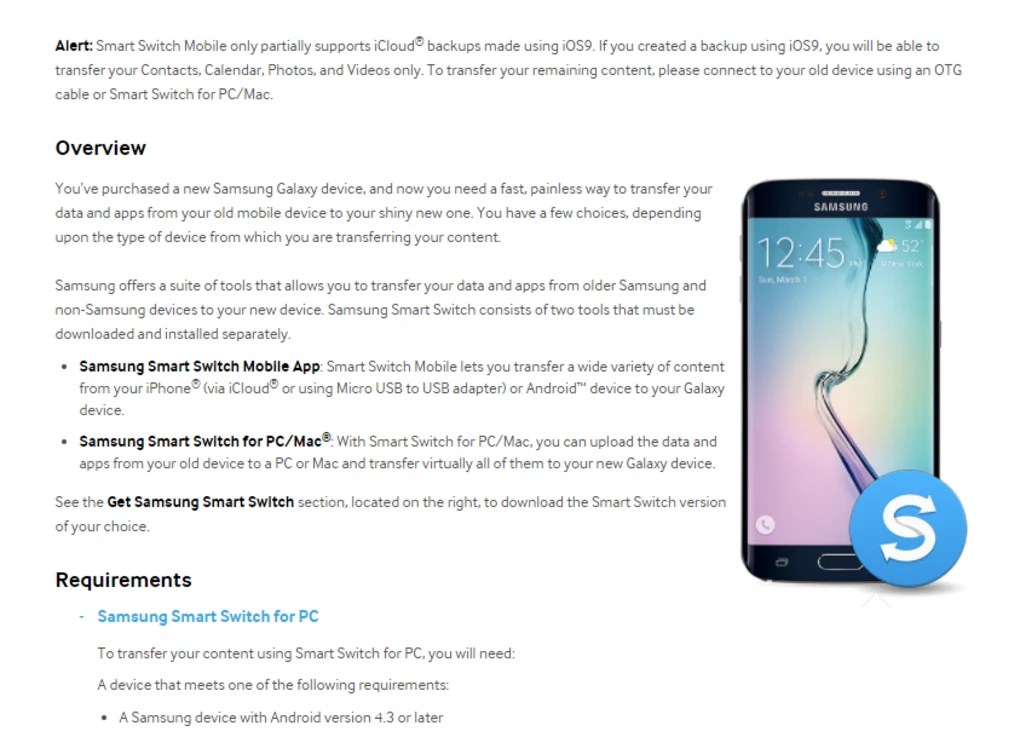 Samsung Smart Switch 4.3.23022.1 for Windows Screenshot 1