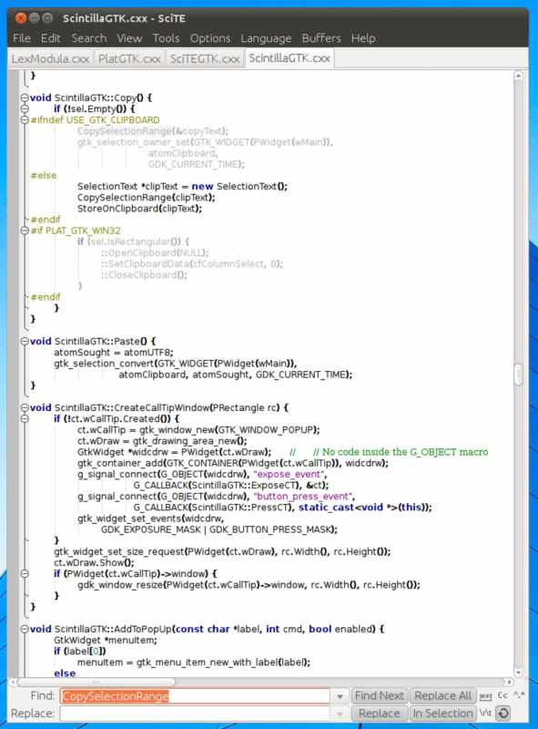 SciTE 5.3.1 for Windows Screenshot 1
