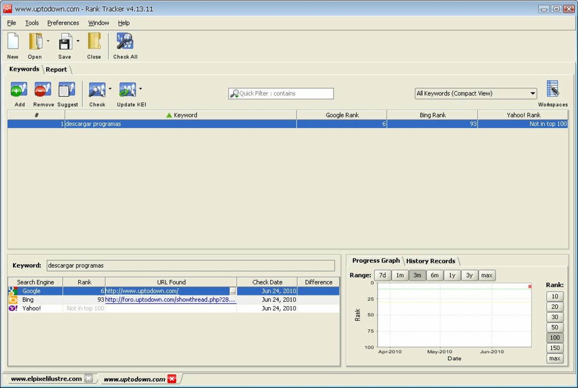 SEO PowerSuite 0.99.48.0 for Windows Screenshot 2