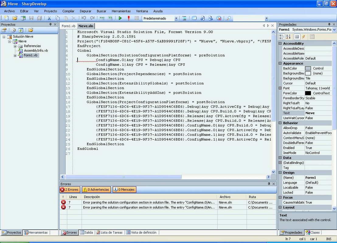 SharpDevelop 5.1.0.5216 for Windows Screenshot 3