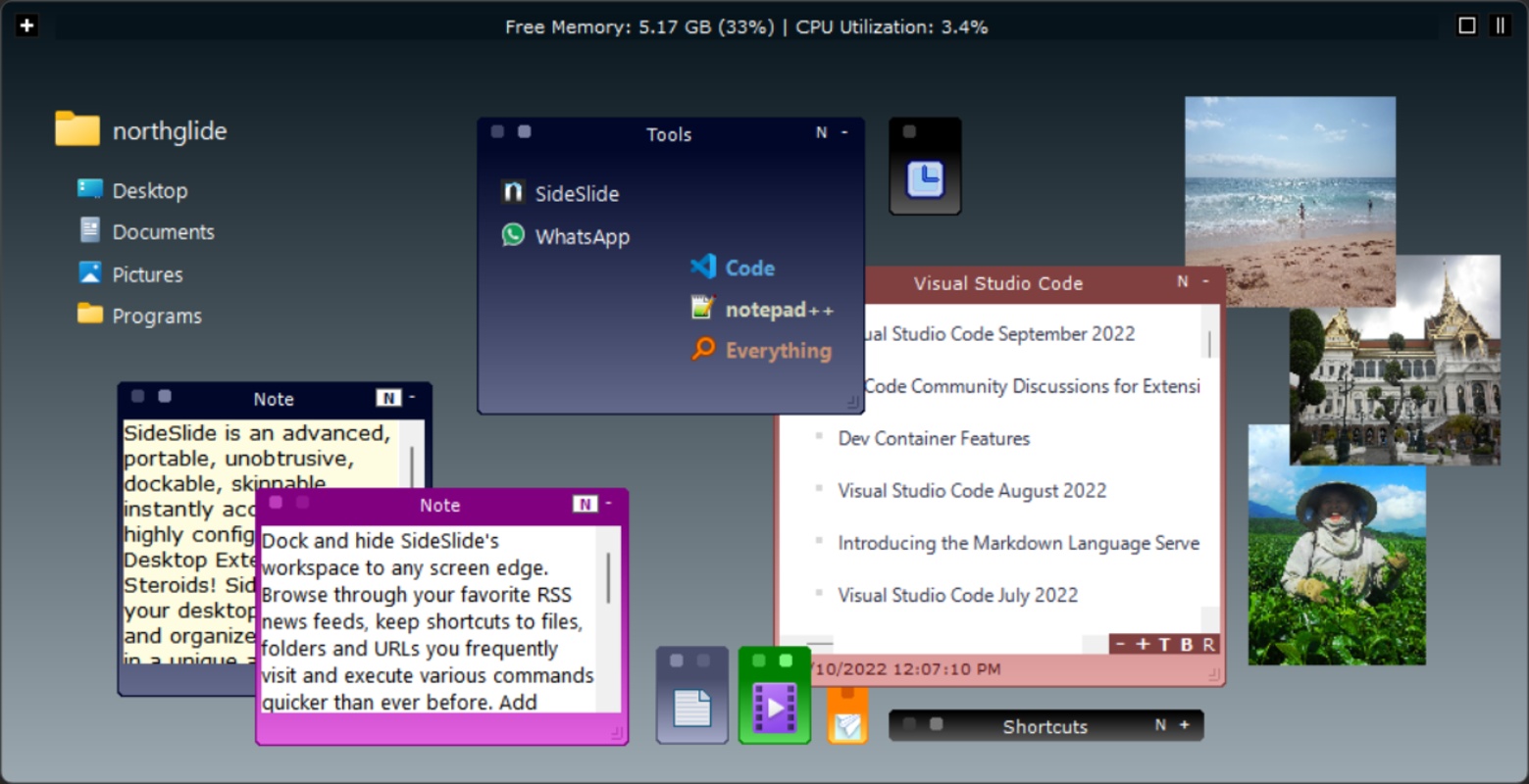 SideSlide 5.73 for Windows Screenshot 2
