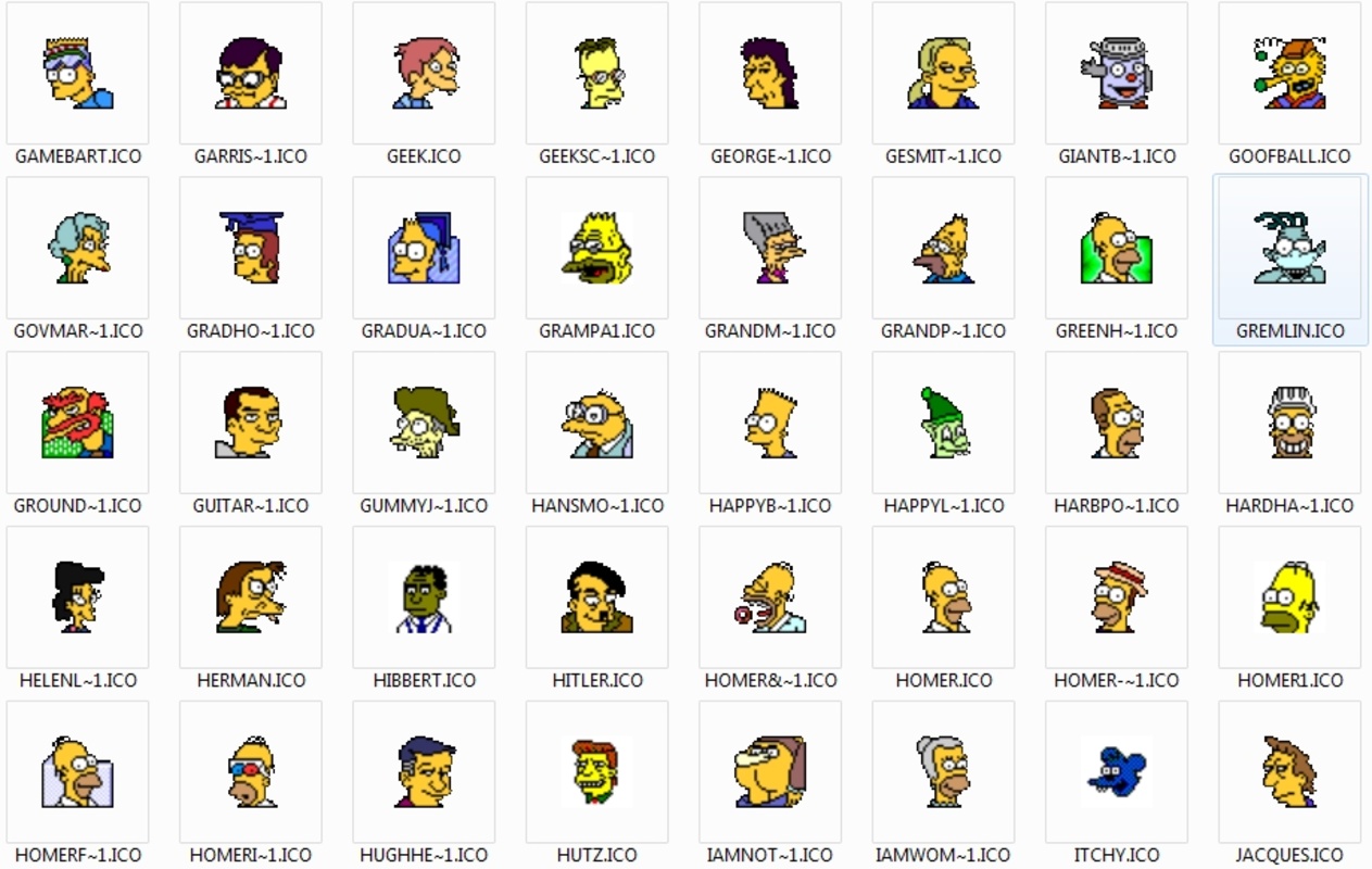 Simpsons Icons 1.0 for Windows Screenshot 2