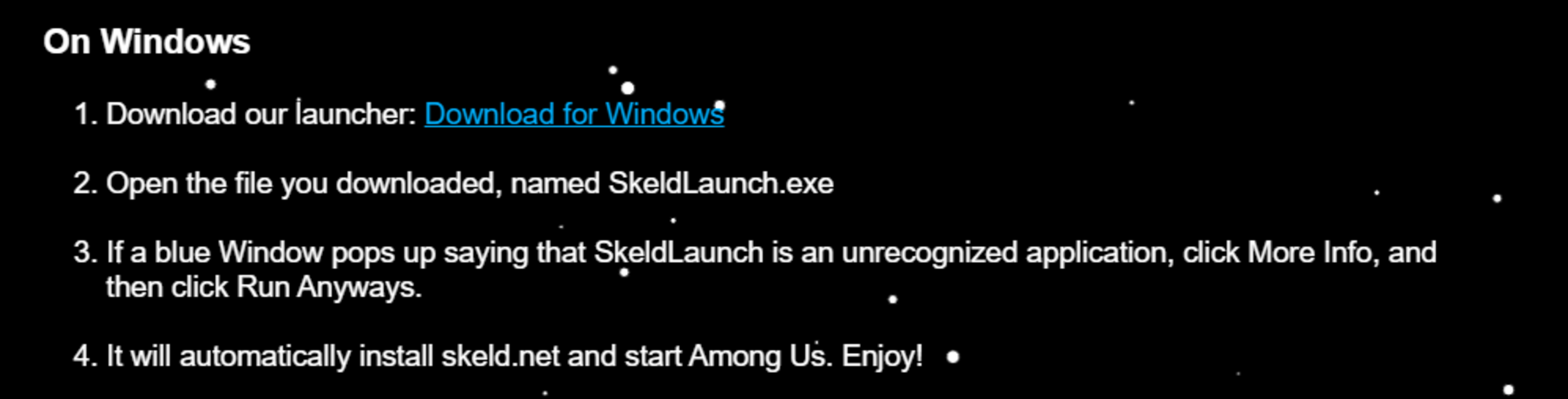 Skeld.net 1.1 feature