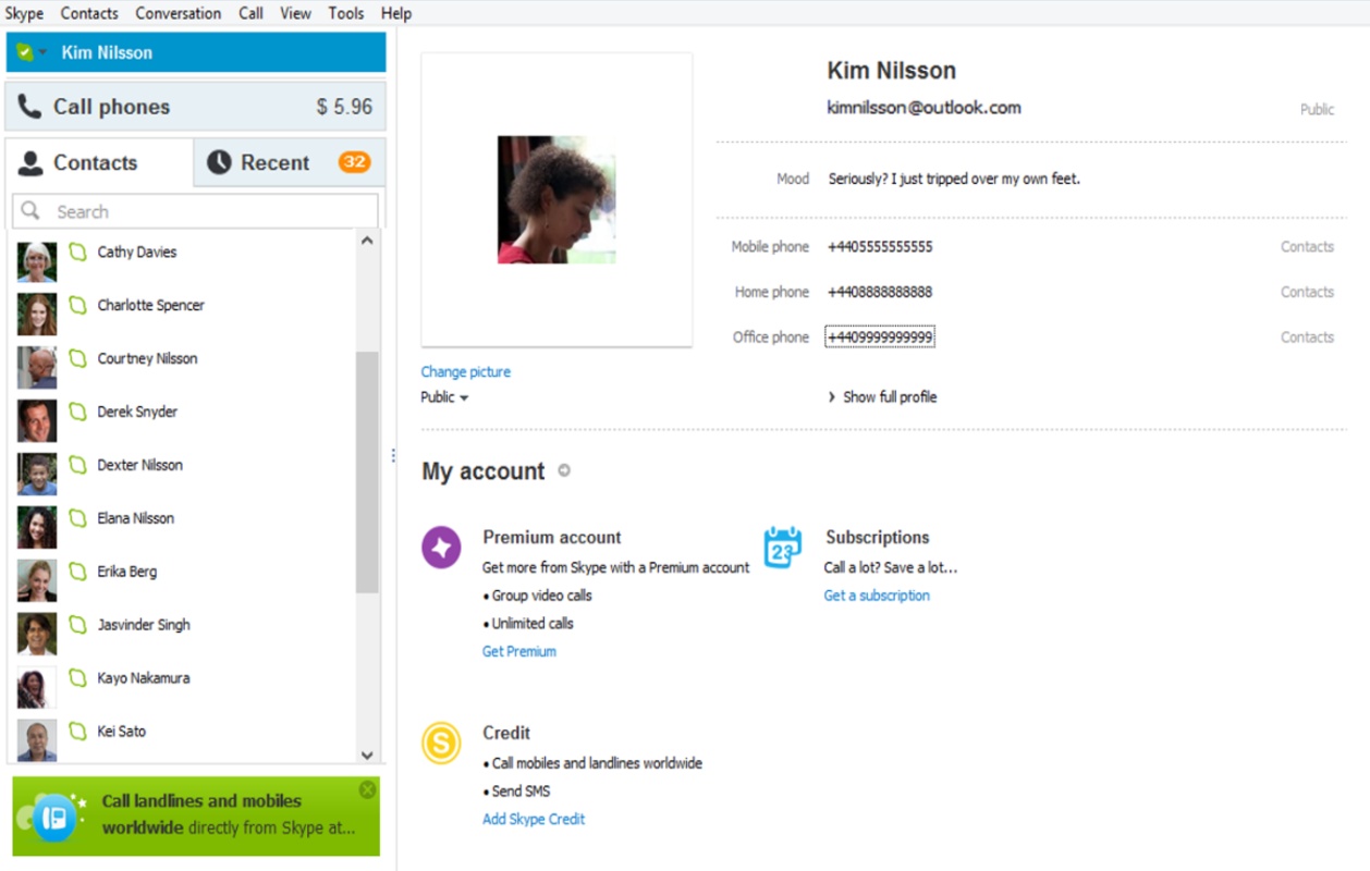 Skype 8.96.0.207 for Windows Screenshot 2