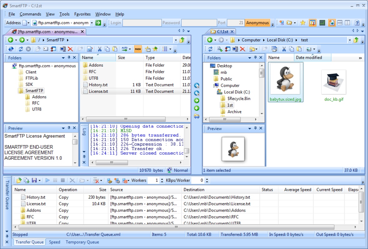 SmartFTP 10.0.3088.0 for Windows Screenshot 2