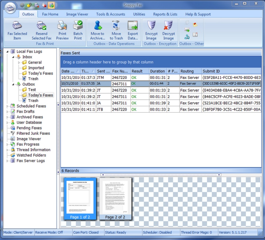 Snappy Fax 5.37.1.2 for Windows Screenshot 6