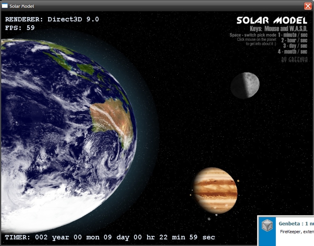 Solar Model 3D 2.1 for Windows Screenshot 5