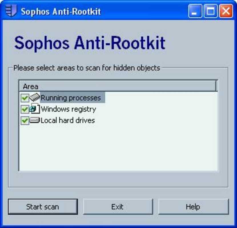 Sophos Anti-Rootkit 1.5 for Windows Screenshot 3
