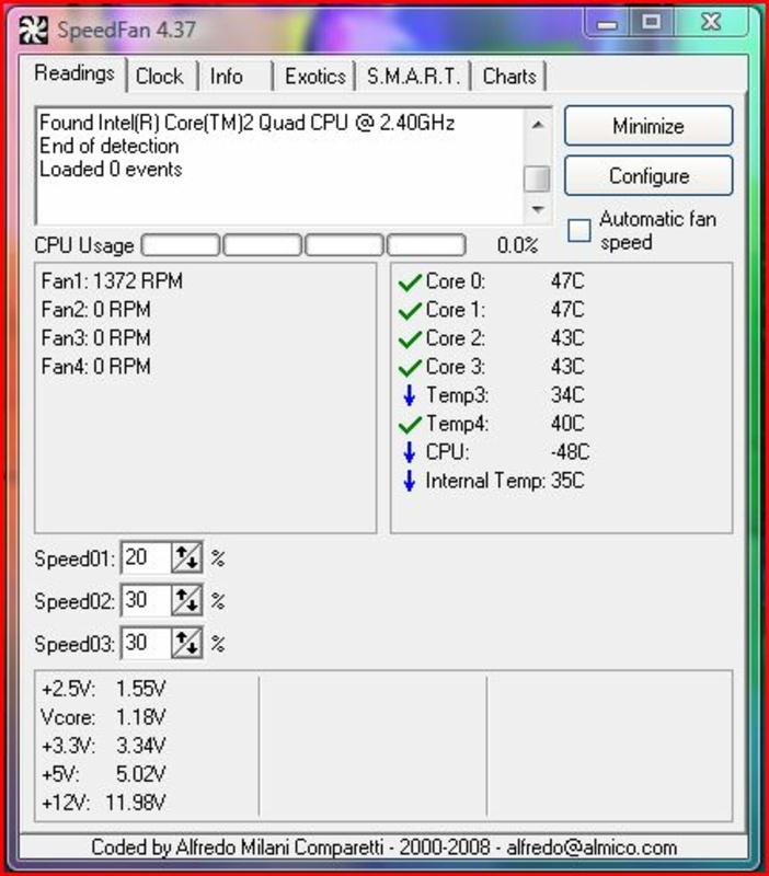 SpeedFan 4.52 for Windows Screenshot 1
