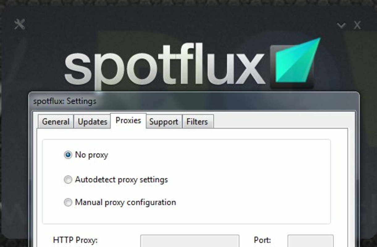 Spotflux 2.11.2 for Windows Screenshot 1
