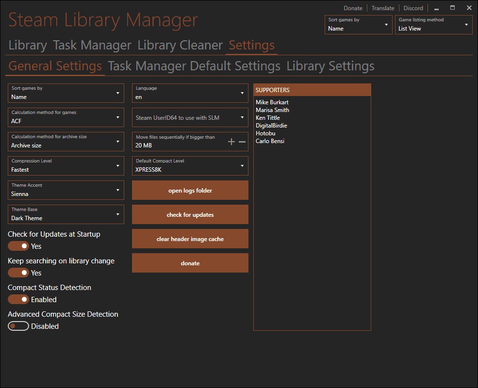 Steam Library Manager 1.7.1.0 for Windows Screenshot 2