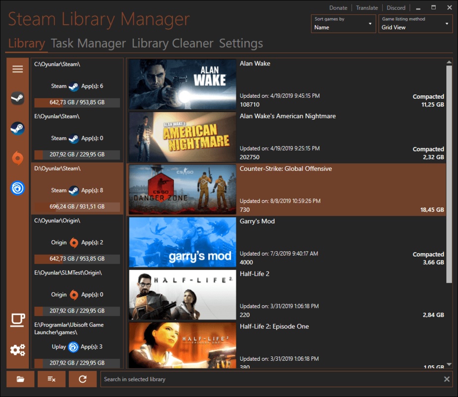Steam Library Manager 1.7.1.0 for Windows Screenshot 3