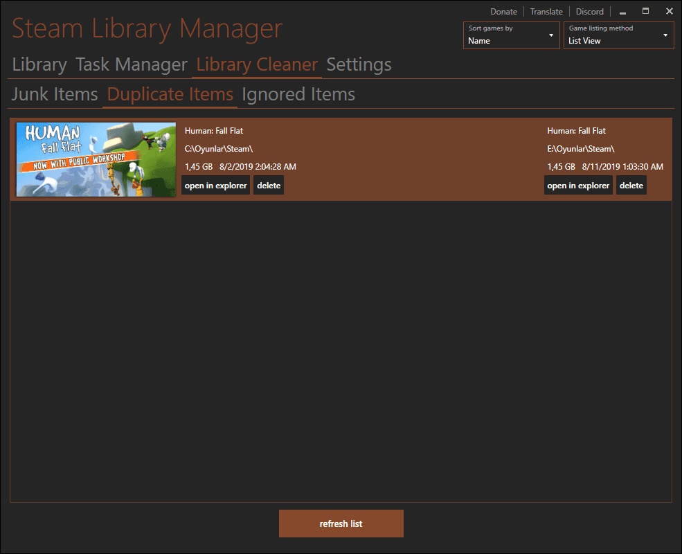 Steam Library Manager 1.7.1.0 for Windows Screenshot 4
