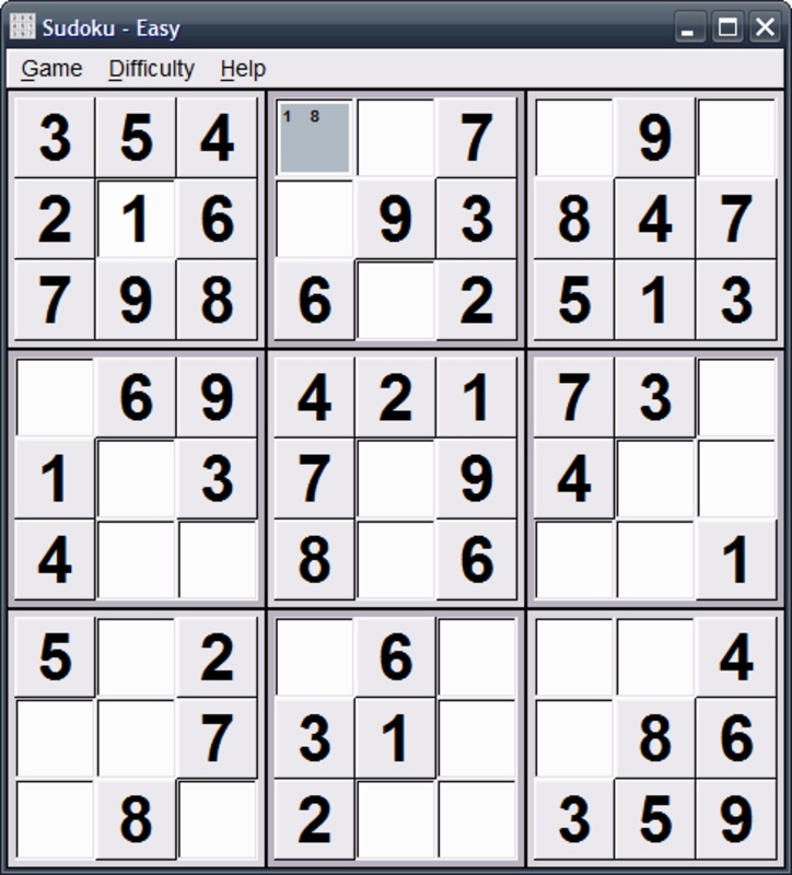 Sudoku Portable 1.1.7.4 for Windows Screenshot 1