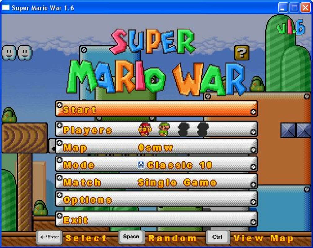 Super Mario War 1.7 for Windows Screenshot 1