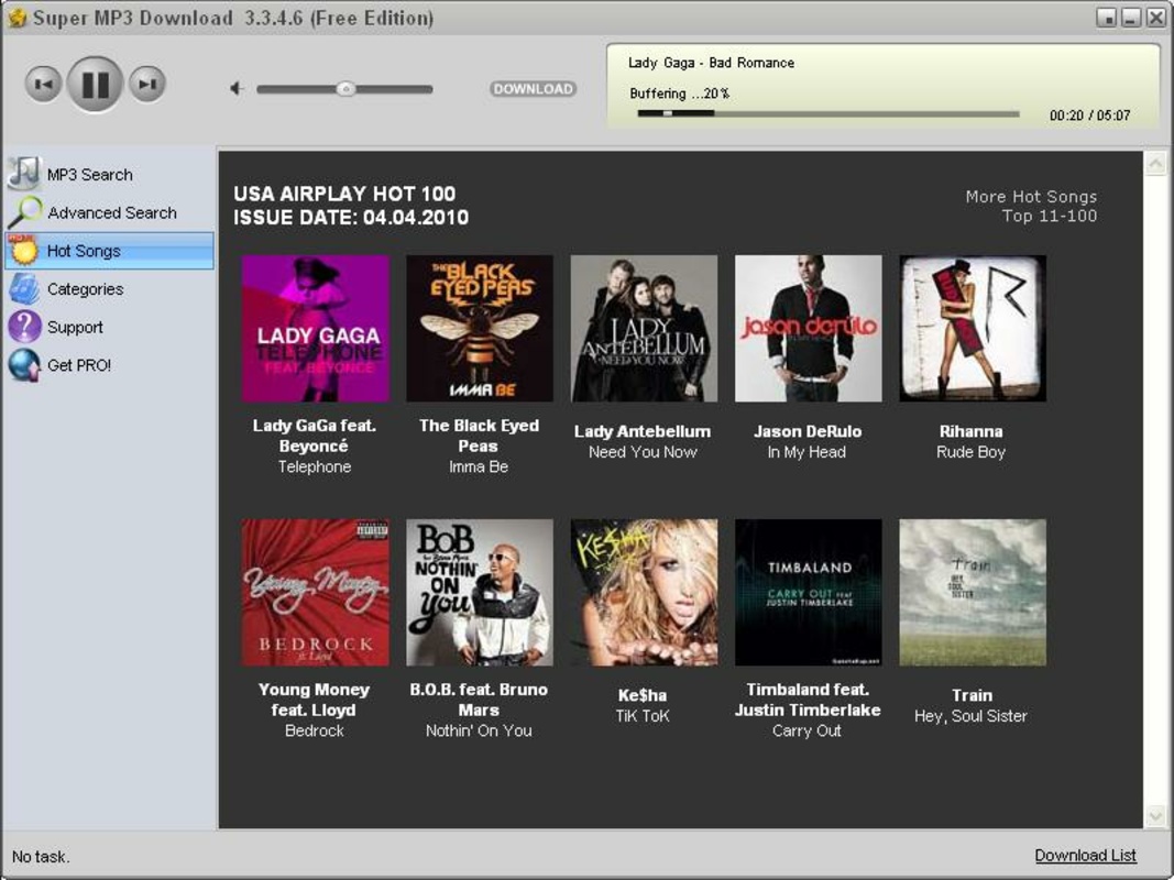 Super MP3 Download 5.1.5.6 for Windows Screenshot 1