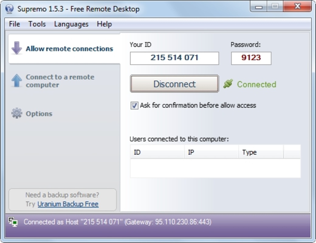 Supremo 4.8.4.3614 for Windows Screenshot 3