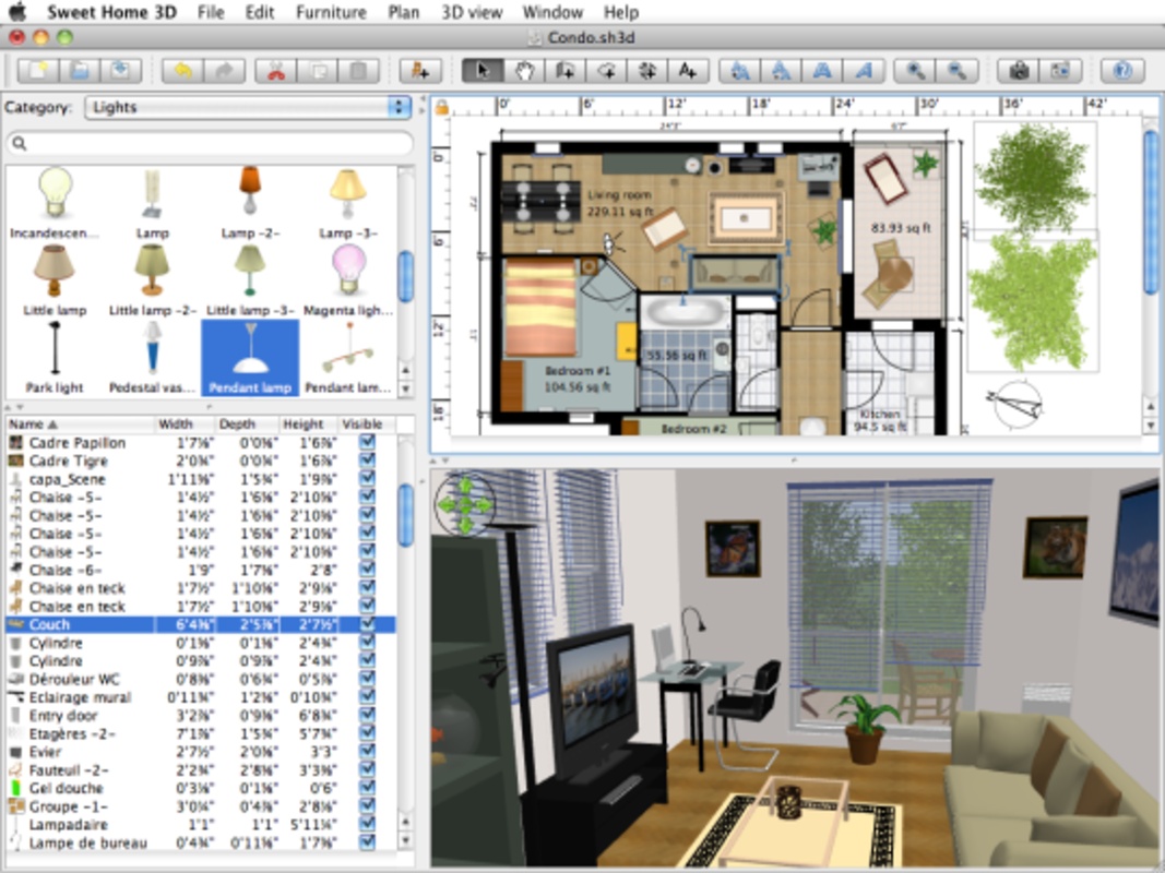 Sweet Home 3D 7.1 for Windows Screenshot 1