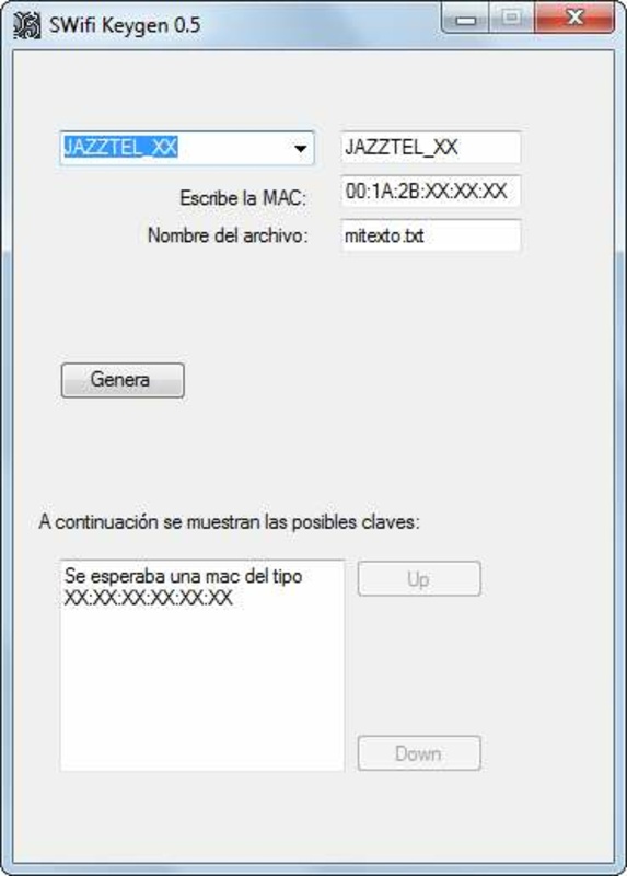SWifi Keygen 0.5 for Windows Screenshot 2