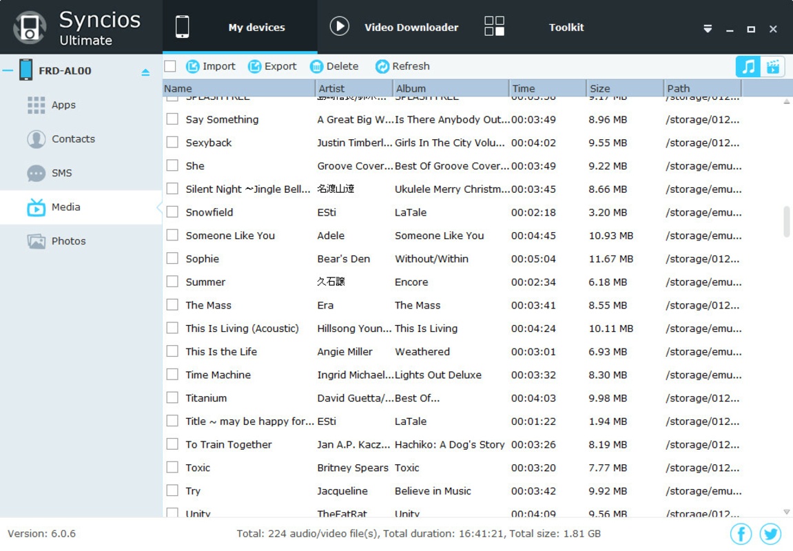 Syncios Manager 6.7.4 for Windows Screenshot 6