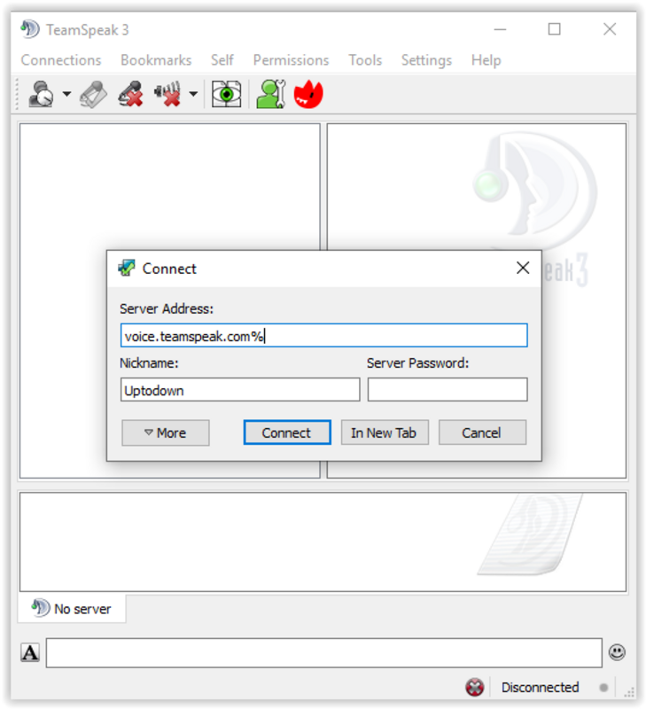TeamSpeak Cliente 3.6.1 for Windows Screenshot 2
