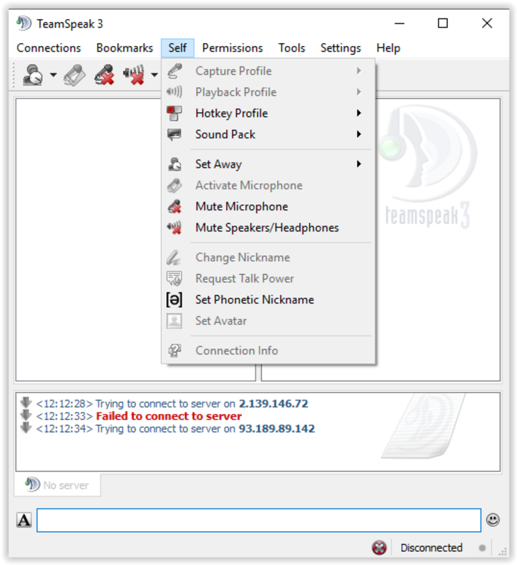 TeamSpeak Cliente 3.6.1 for Windows Screenshot 4