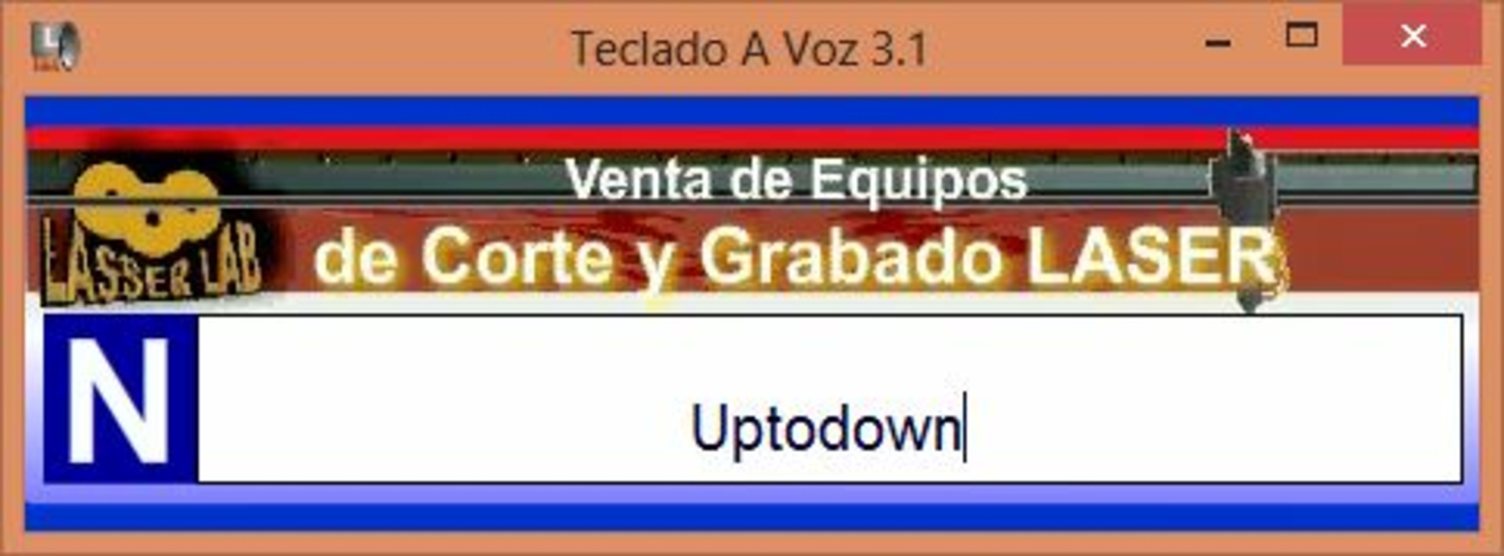 Teclado a Voz 3.1 for Windows Screenshot 1