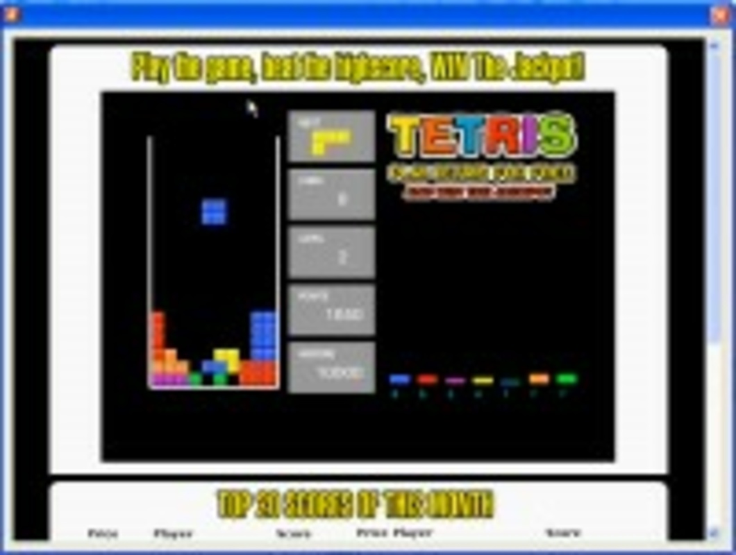Tetris 1.0 for Windows Screenshot 1