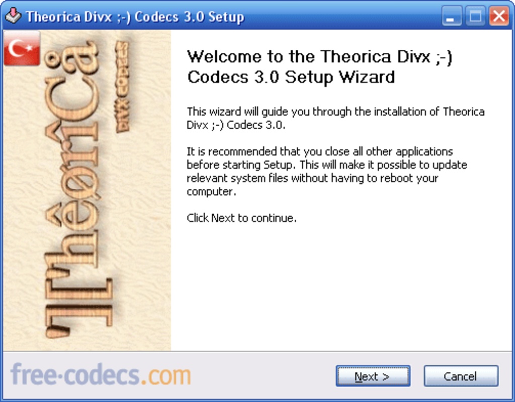 The Codecs 5.0 for Windows Screenshot 1