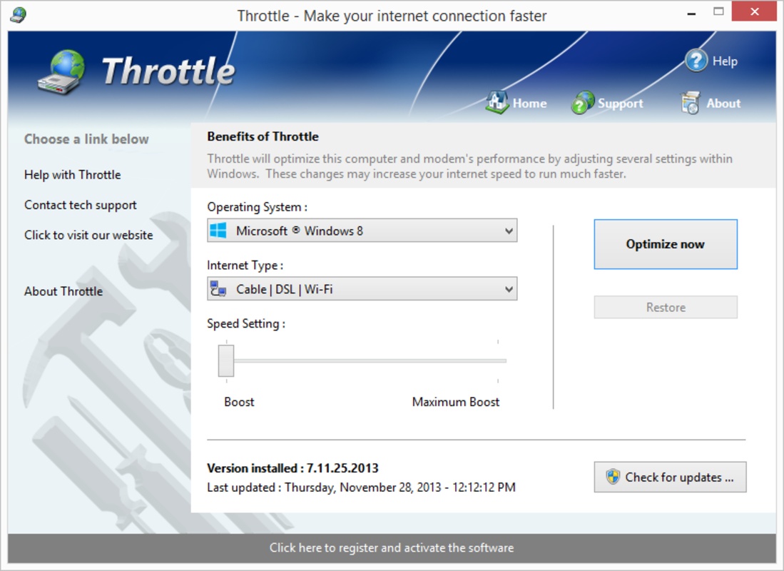 Throttle 8.6.1.2020 for Windows Screenshot 2