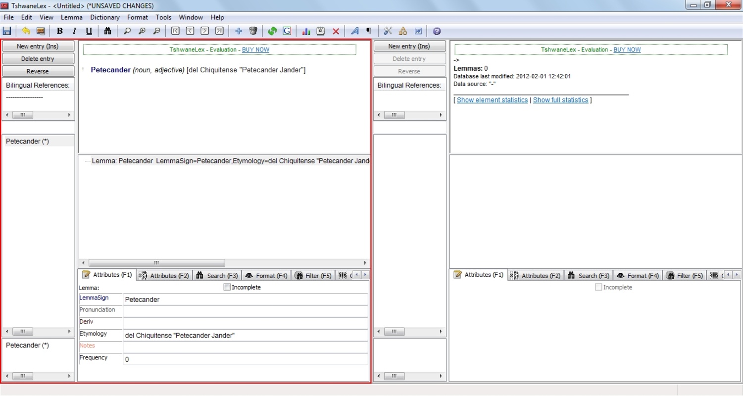 TLex Suite 2010: Dictionary Production Software 8.1.0.1404 for Windows Screenshot 3