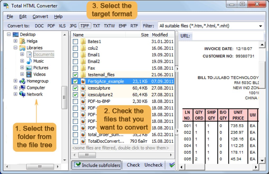 Total HTML Converter 5.1.0.103 feature