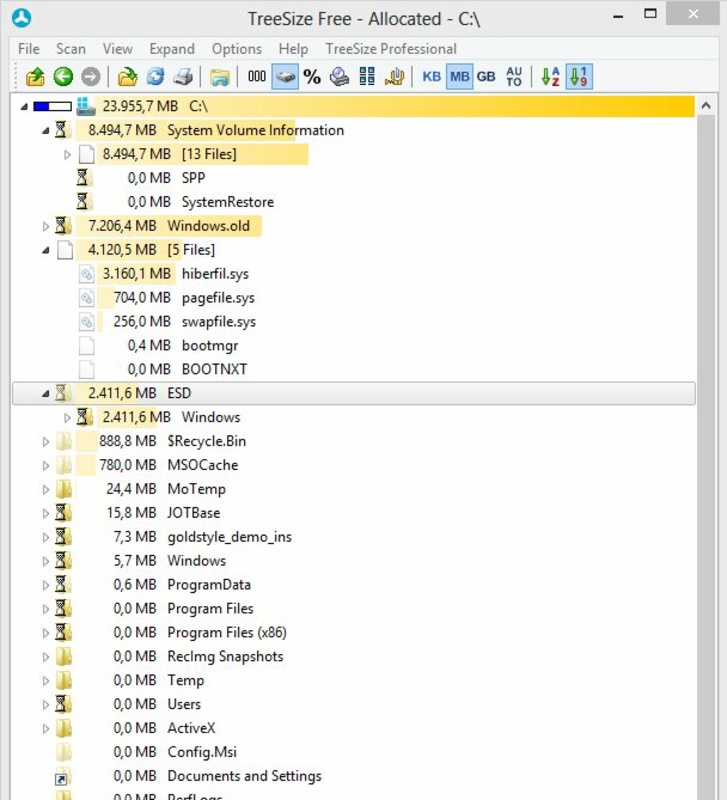TreeSize Free Portable 4.62 for Windows Screenshot 2