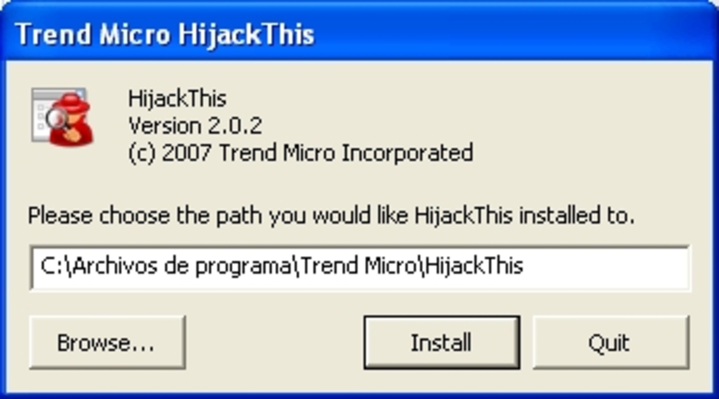HijackThis 2.10.0.10 for Windows Screenshot 1
