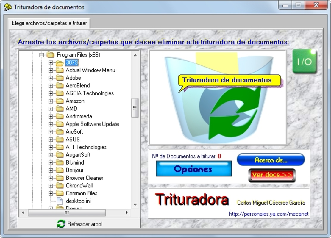 Trituradora 1.2.4 for Windows Screenshot 1