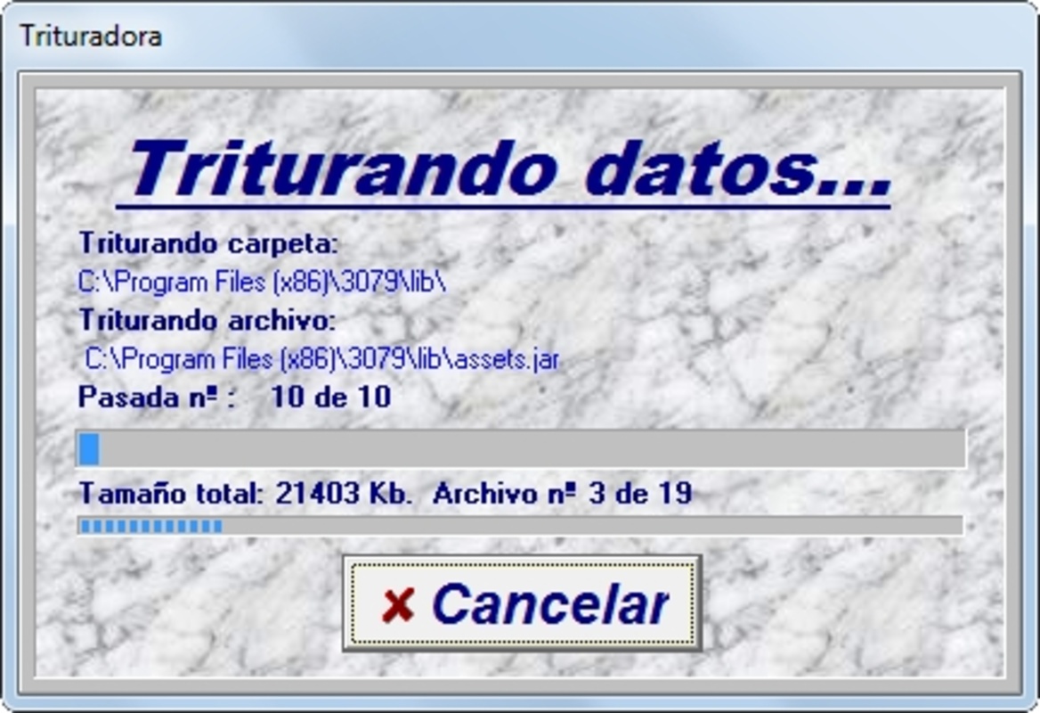 Trituradora 1.2.4 for Windows Screenshot 3