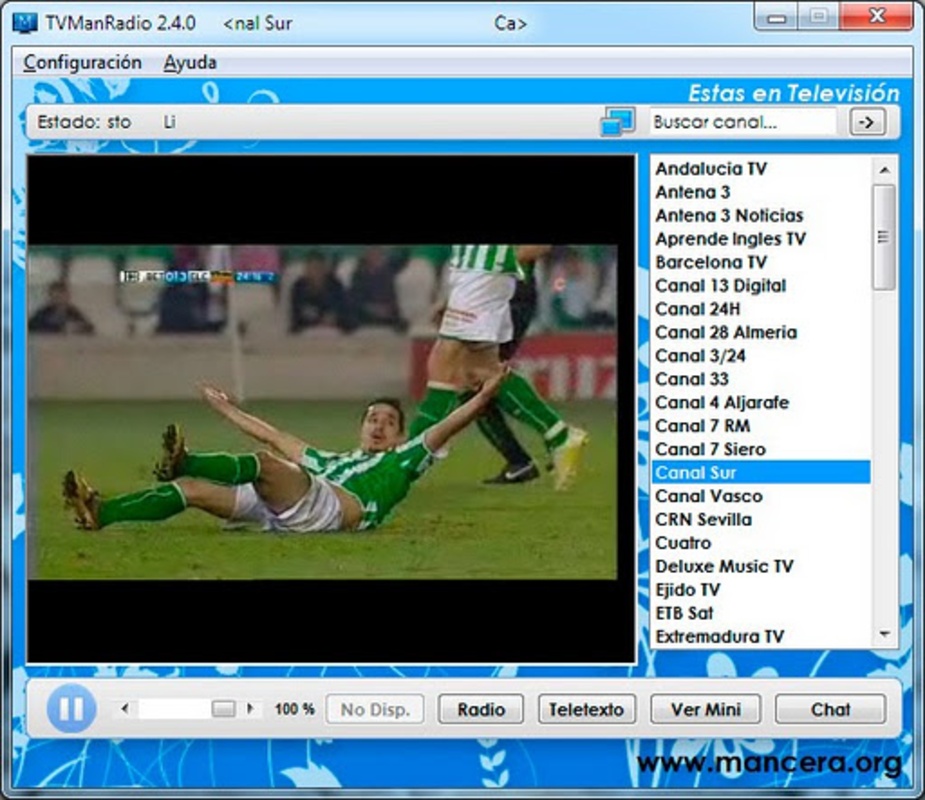 TVManRadio 2.5.0 for Windows Screenshot 1