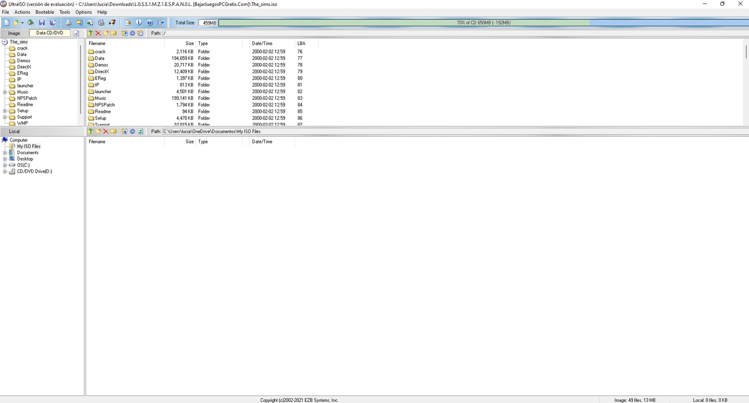 UltraISO 9.7.6.3829 for Windows Screenshot 1