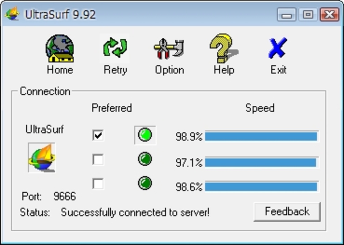UltraSurf 21.32 for Windows Screenshot 2