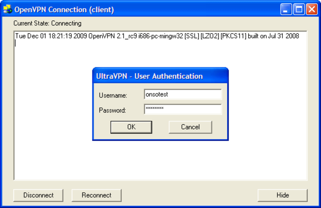 UltraVPN 2.0.9 for Windows Screenshot 1