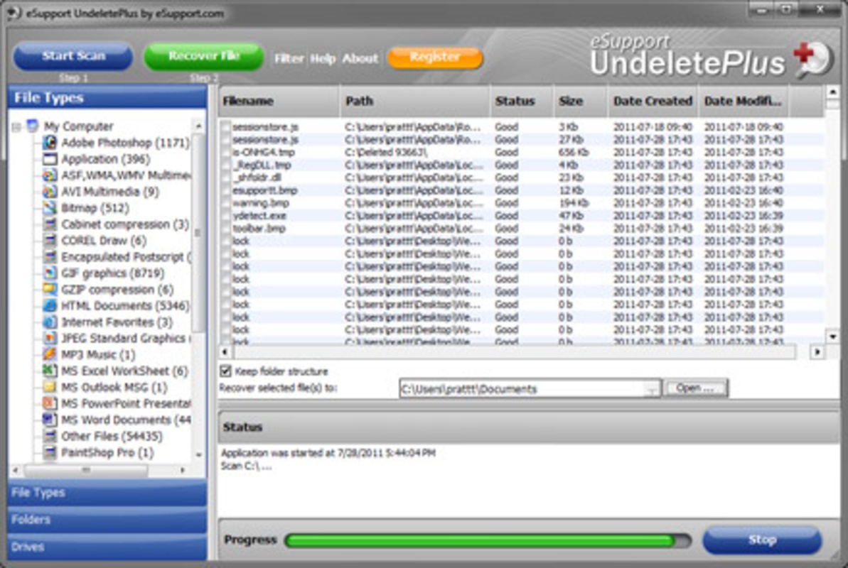 Undelete Plus 3.0.19.415 for Windows Screenshot 2
