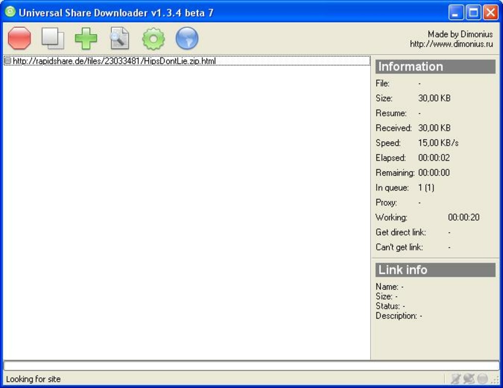 Universal Share Downloader 1.3.4.6 for Windows Screenshot 2