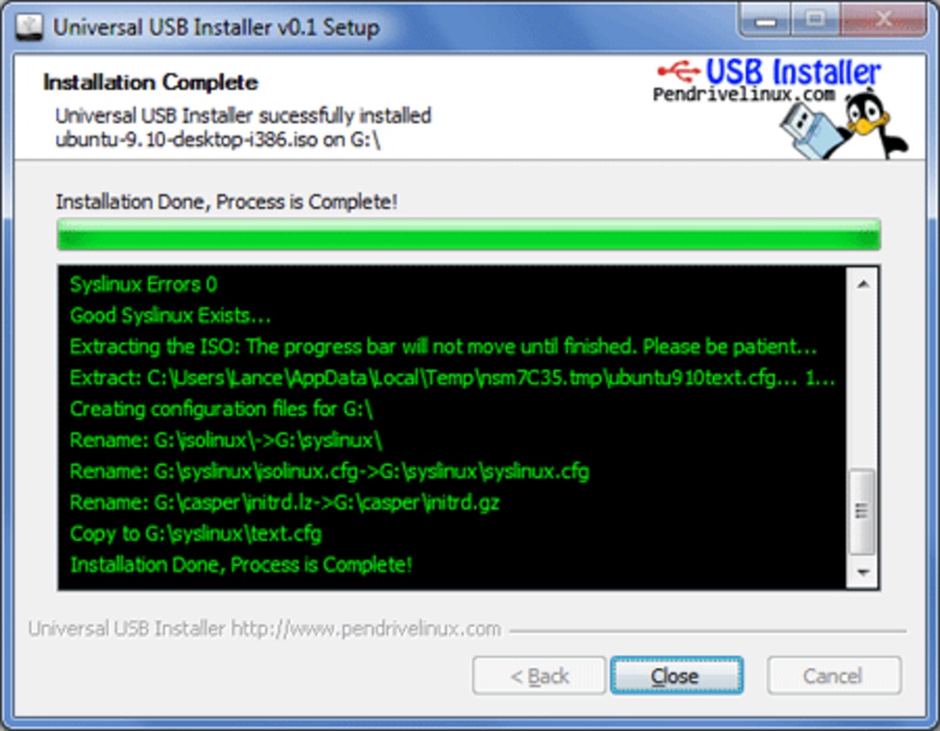 Universal USB Installer 2.0.1.4 feature