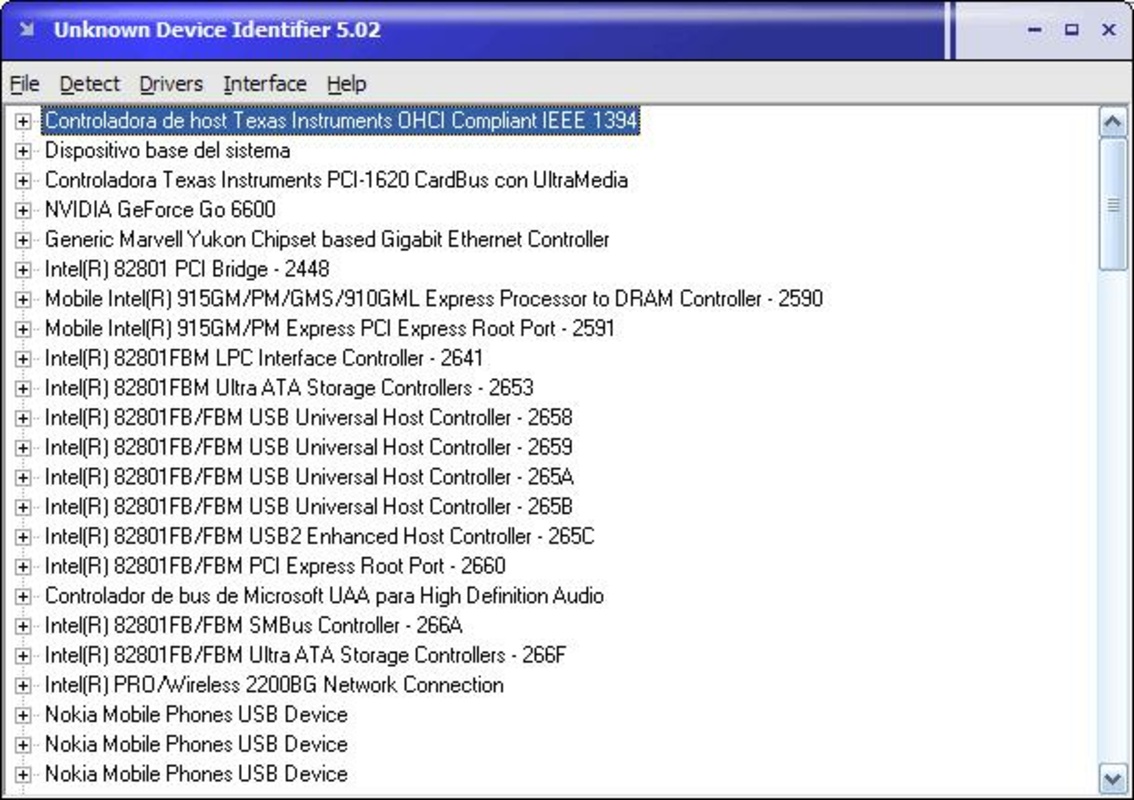 Unknown Device Identifier 9.00 for Windows Screenshot 2