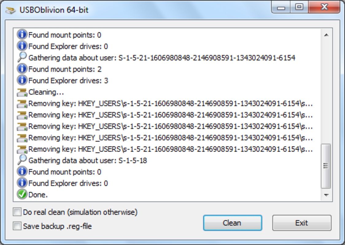 USB Oblivion 1.17.0.0 for Windows Screenshot 1
