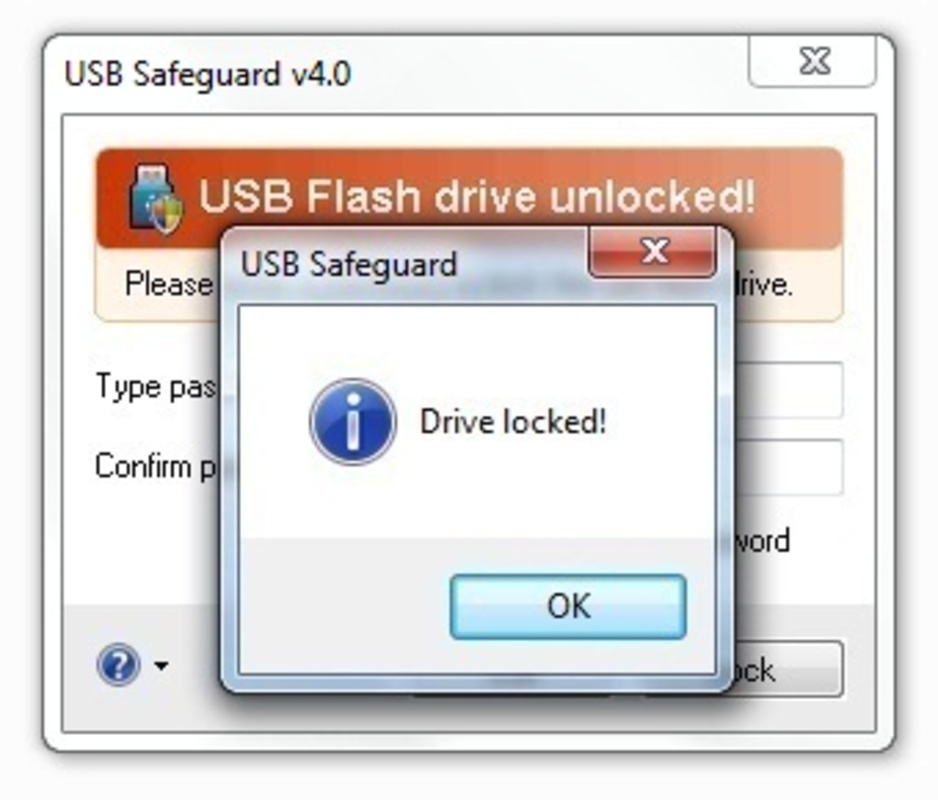 USB Safeguard 7.5 feature