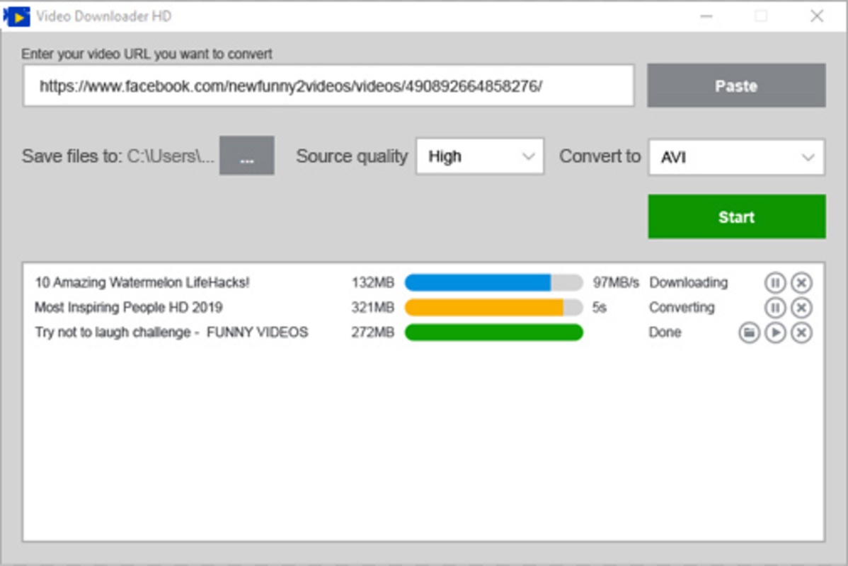 Video Downloader HD 1.9 for Windows Screenshot 1