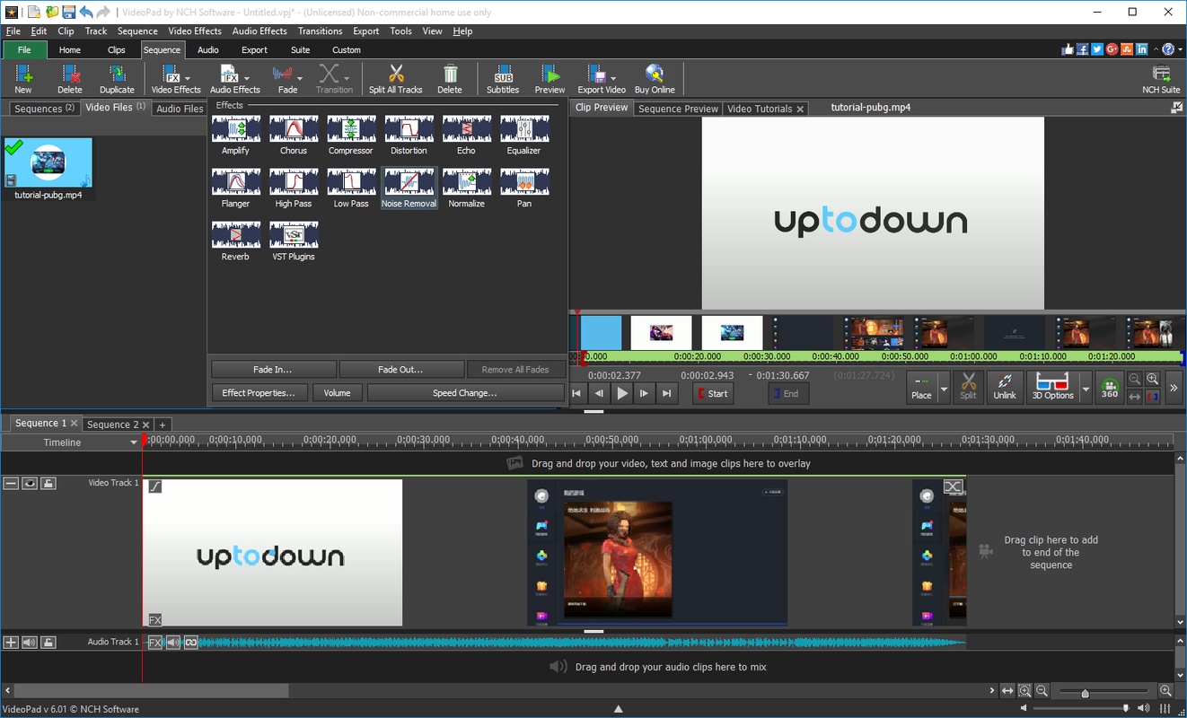 VideoPad Video Editor and Movie Maker Free 13.16 for Windows Screenshot 2