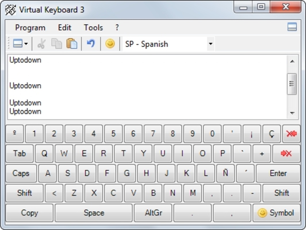 Virtual Keyboard 3.2.1 for Windows Screenshot 1