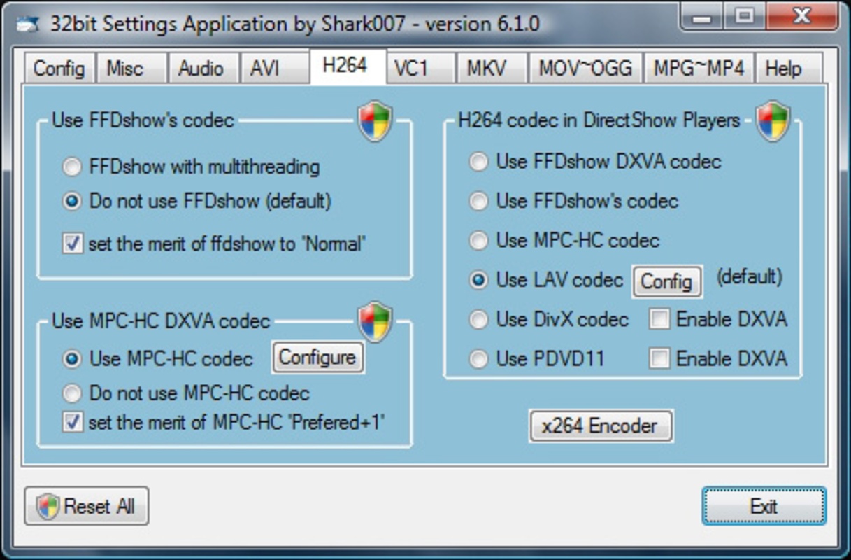 Vista Codec Package 7.2.0 for Windows Screenshot 2